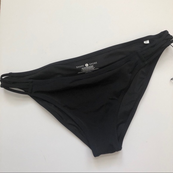 NWOT shade & shore black bathing suit bottom size XL - Picture 1 of 4